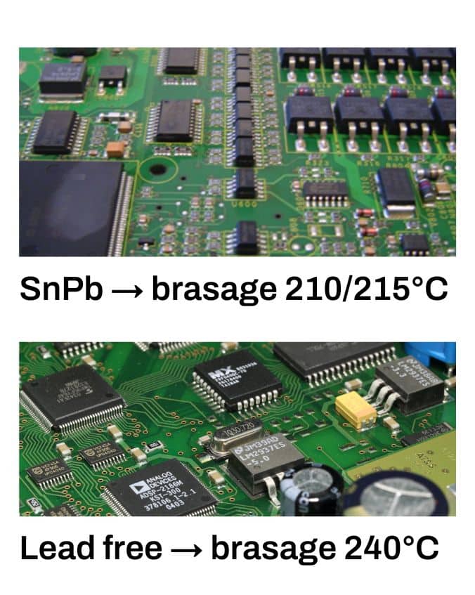 SnPb et Leadfree phase vapeur