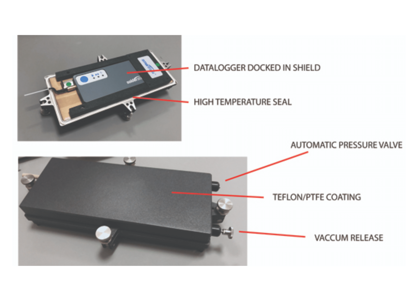Wireless thermal profiling solution for vacuum soldering